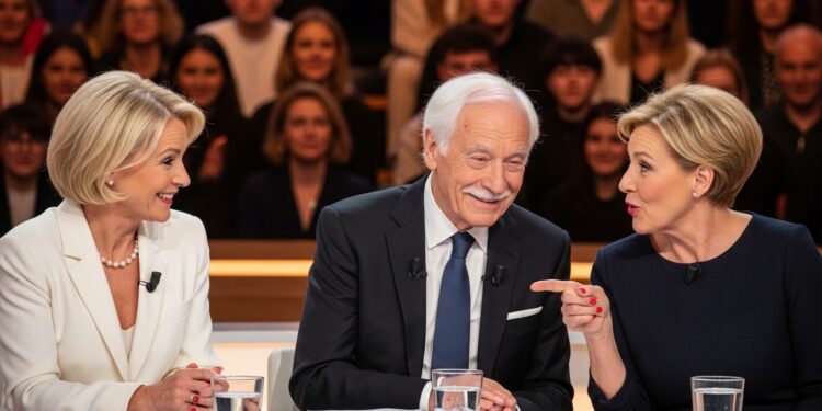 Sur C à Vous Jean Claude Casadesus a été pris en flagrant délit dœillades envers Évelyne Bouix provoquant rires et taquineries dAnne Élisabeth Lemoine Un moment léger et humain inoubliable    Viral Mag