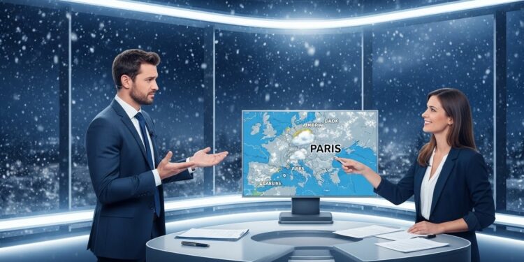 Dans C à vous Anne Élisabeth Lemoine taquine Louis Bodin sur leffet neige lors dun épisode hivernal intense Le météorologue se défend face aux critiques de sous estimation des prévisions   Viral Mag