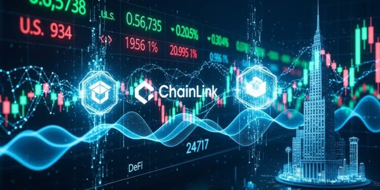 Découvrez comment Chainlink rend les prix des actions US accessibles 24h24 et 5j7 sur blockchain comblant le fossé entre marchés traditionnels et DeFi pour un trading continu et sécurisé   Viral Mag