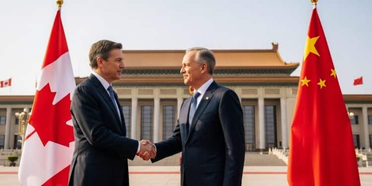 La visite historique de Mark Carney à Pékin marque un réchauffement majeur après des années de tensions Commerce canola véhicules électriques  les enjeux dune réconciliation stratégique   Viral Mag