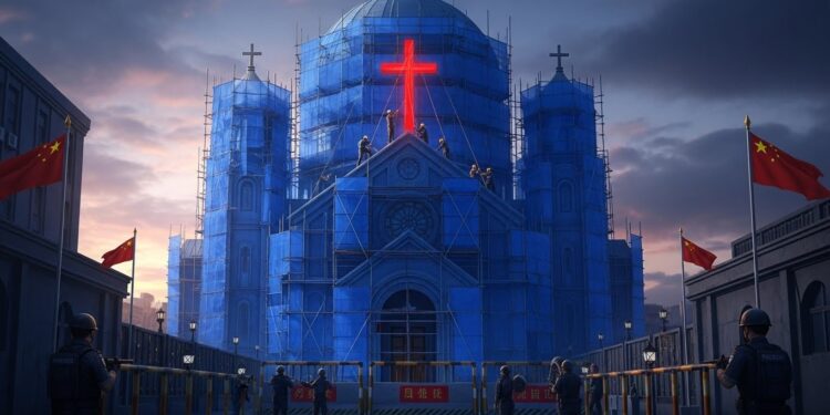 En Chine léglise protestante de Yayang voit sa croix retirée et fait face à des arrestations massives Décryptage de la répression croissante contre les cultes non officiels   Viral Mag