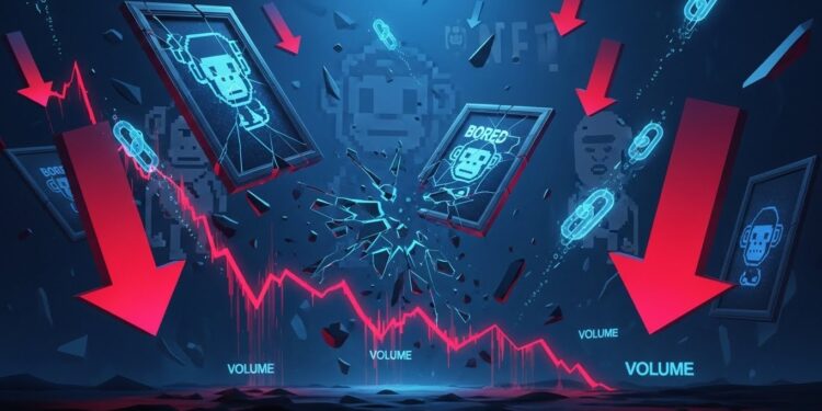 Les ventes NFT seffondrent de 28  à 625 M$ avec une participation en chute libre Bitcoin enregistre  65  Analyse complète des causes et tendances actuelles du marché   Viral Mag