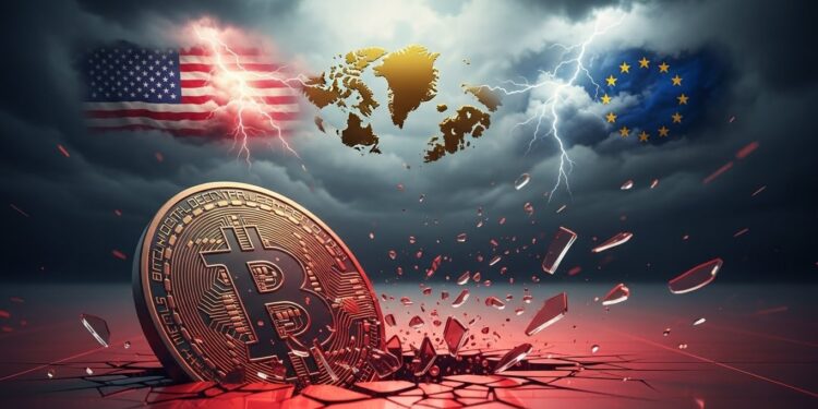 Le marché crypto seffondre ce lundi avec  24 et Bitcoin sous 93 000 $ Une guerre tarifaire États Unis  Europe autour du Groenland serait elle le déclencheur principal de cette violente correction  Analyse complète   Viral Mag