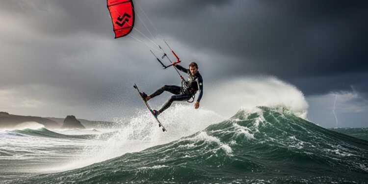 Découvrez comment le kitesurfeur breton Clément Huot a réalisé un saut historique de 3730 mètres en pleine tempête Exploit sensations et futur du kitesurf extrême   Viral Mag