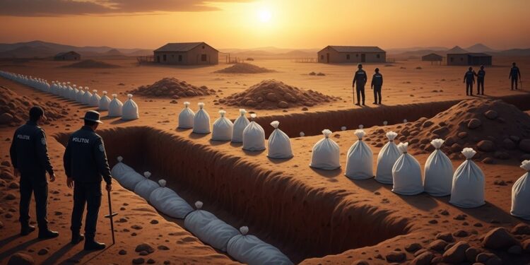 Une fosse commune avec 21 corps de migrants subsahariens découverte à Ajdabiya Libye Un suspect arrêté après un raid dans une ferme de détention clandestine Tragédie migratoire persistante   Viral Mag