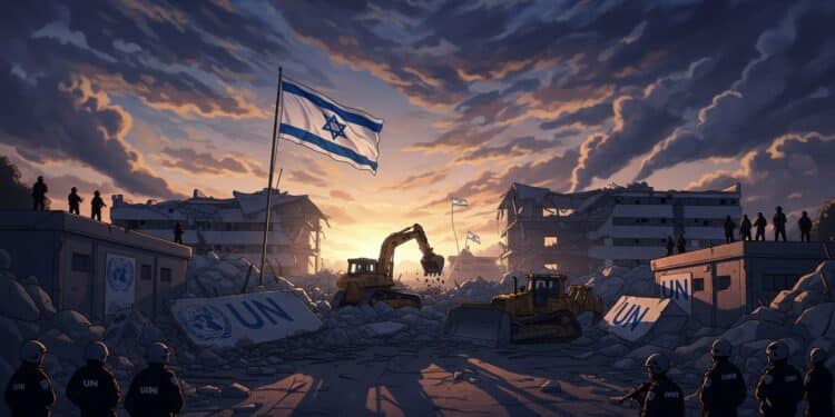 Des bulldozers israéliens ont détruit des bâtiments du siège UNRWA à Jérusalem Est le 20 janvier 2026 provoquant une vive condamnation de lONU pour violation du droit international Une action historique qui inquiète   Viral Mag