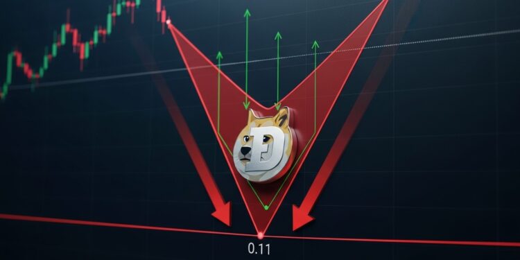 Dogecoin senfonce dans un canal descendant clair Perte du POC et rebonds faibles annoncent ils un test des 11 voire une chute plus violente  Analyse détaillée   Viral Mag