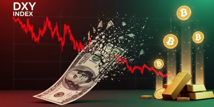 Le Dollar Index DXY replonge à ses plus bas niveaux depuis septembre accentuant la faiblesse du billet vert Impact sur les actifs durs comme lor et Bitcoin  une opportunité pour les investisseurs  Découvrez les analyses   Viral Mag