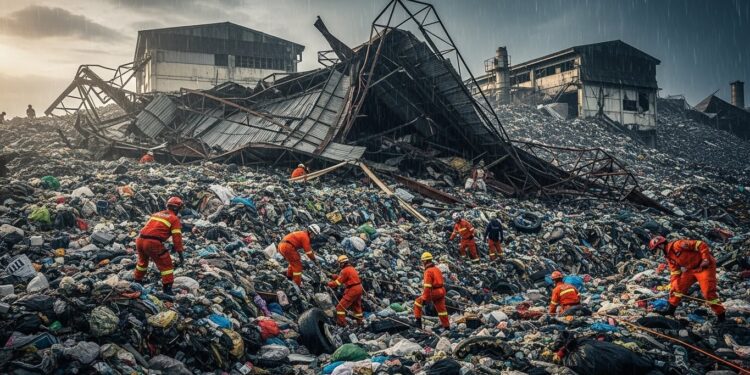 Tragédie à Cebu  une décharge seffondre ensevelissant des dizaines de travailleurs Le bilan salourdit à six morts et 32 disparus Opérations de sauvetage dans lurgence   Viral Mag