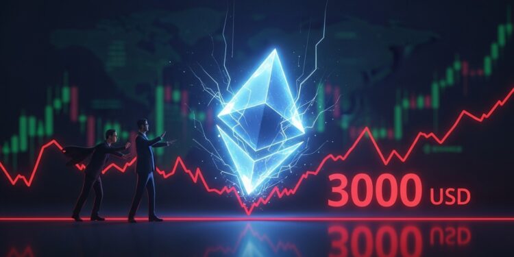 Le prix dEthereum rechute sous les 3000 $ alors que la demande américaine seffondre à des niveaux inédits depuis 2023 Décryptage des signaux techniques et institutionnels actuels   Viral Mag