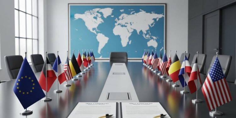 LEurope prépare des contre mesures fermes face aux menaces de surtaxes douanières de Donald Trump liées à ses ambitions sur le Groenland LAllemagne et la France affichent leur unité   Viral Mag