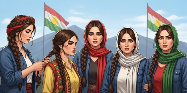 Des femmes kurdes en Irak se tressent les cheveux pour dénoncer lhumiliation dune combattante syrienne Un symbole de résilience face à la violence et à la propagande Découvrez ce mouvement émouvant   Viral Mag