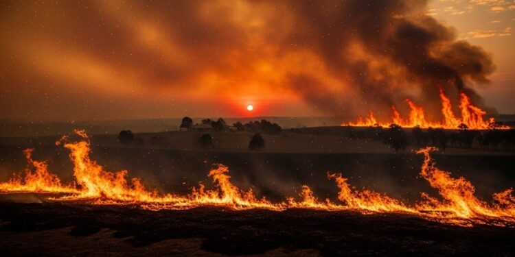 Feux de Brousse en Australie : Un Mort et des Centaines de Maisons Détruites - Viral Mag Les feux de brousse ravagent le sud est de lAustralie avec au moins une victime plus de 300 bâtiments détruits et une situation toujours critique malgré larrivée de renforts Décryptage complet Viral Mag