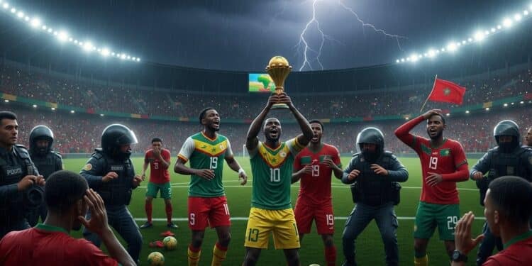 La finale Sénégal Maroc de la CAN 2025 a viré au chaos avec incidents penalty polémique et mental héroïque Retour sur une rencontre historique marquée par la tension et la liesse   Viral Mag