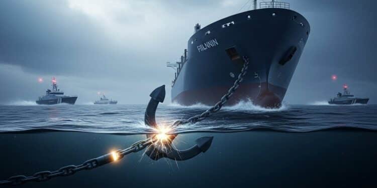 La police finlandaise enquête sur un cargo parti de Russie qui aurait traîné son ancre sur des dizaines de kilomètres endommageant un câble reliant Helsinki à Tallinn Soupçons dacte intentionnel dans un contexte tendu en Baltique   Viral Mag