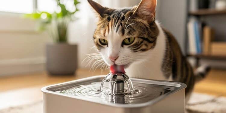 Découvrez cette fontaine à eau sans fil et sans filtre pour chat qui révolutionne lhydratation de votre animal Autonomie exceptionnelle hygiène optimale et promo irrésistible  tout ce quil faut savoir avant dacheter   Viral Mag