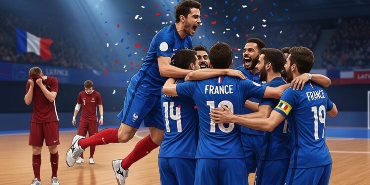 Léquipe de France de futsal remporte sa première victoire en Euro face à la Lettonie 5 0 Un succès convaincant qui lance les Bleus vers les quarts Analyse complète et perspectives   Viral Mag