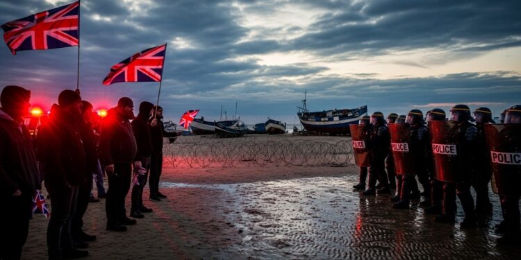 Les autorités françaises stoppent net lopération Overlord un rassemblement anti migrants britannique accusé de violences Deux militants placés en rétention en vue dexpulsion Décryptage complet   Viral Mag