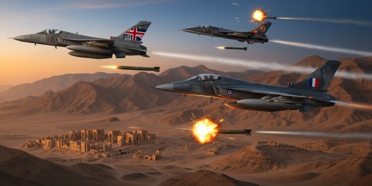 Découvrez les détails des frappes conjointes du Royaume Uni et de la France contre des positions de lÉtat islamique en Syrie Une action décisive pour contrer la résurgence de Daech dans le désert syrien   Viral Mag