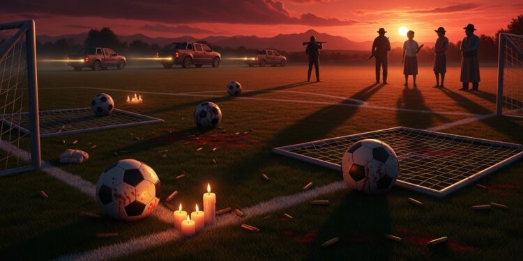 Fusillade Mortelle Sur Terrain De Foot Au Mexique : 11 Morts - Viral Mag Une fusillade lors dun tournoi de football à Guanajuato fait 11 morts et plusieurs blessés Règlement de comptes entre cartels dans un village paisible révélant la violence persistante malgré les baisses nationales Viral Mag