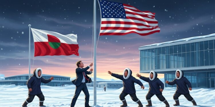 À Nuuk la maire recadre fermement un comédien allemand pour avoir tenté de hisser le drapeau US soulignant limpact sur une population anxieuse face aux menaces extérieures Responsabilité des médias en question   Viral Mag