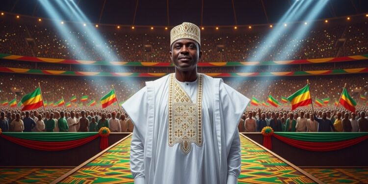 Le général Mamadi Doumbouya plébiscité à 8672  est officiellement devenu président de la Guinée lors dune grande cérémonie à Conakry Retour sur un parcours controversé et les défis à venir   Viral Mag