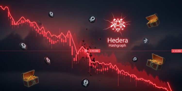 Le prix du HBAR touche un support majeur à 010 $ tandis que les métriques réseau seffondrent  TVL en chute libre et stablecoins en recul Analyse complète et perspectives 2026   Viral Mag