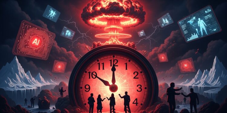 Horloge de l’Apocalypse à 85 Secondes de Minuit - Viral Mag LHorloge de lApocalypse avance à 85 secondes avant minuit un record alarmant Menaces nucléaires climat IA et désinformation menacent lhumanité comme jamais Découvrez pourquoi les scientifiques tirent la sonnette dalarme Viral Mag