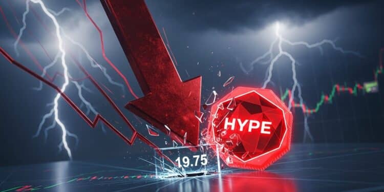 Le prix de Hyperliquid HYPE poursuit sa chute dans une structure baissière solide Analyse technique détaillée niveaux clés à surveiller et perspectives à court terme pour les investisseurs   Viral Mag