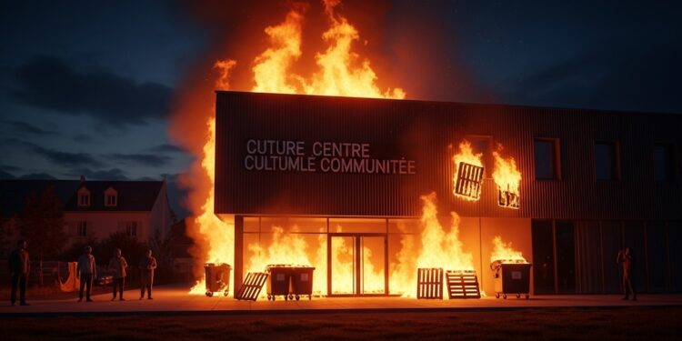 Un incendie volontaire a dévasté partiellement le centre socioculturel du Bois de lÉtang à La Verrière ravivant les traumatismes des émeutes de 2023 dans ce quartier des Yvelines déjà éprouvé   Viral Mag