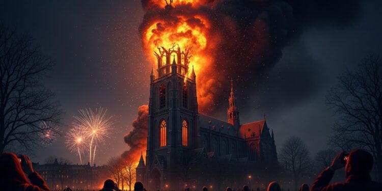 Découvrez les détails choquants de lincendie qui a détruit la Vondelkerk à Amsterdam le 1er janvier 2026 au milieu de violences inédites lors des célébrations du Nouvel An aux Pays Bas   Viral Mag