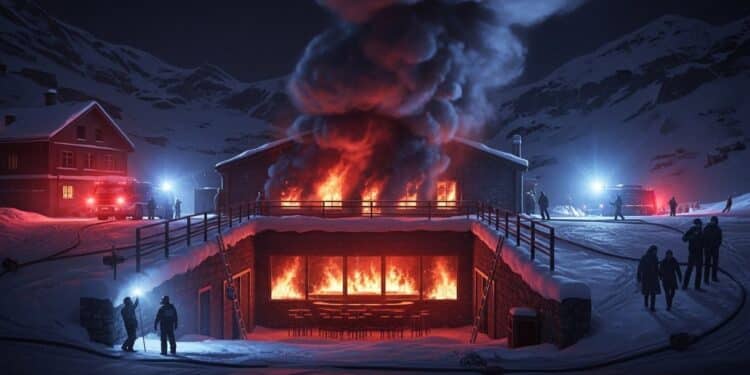 Incendie Tragique à Crans-Montana : 40 Morts et Aveux Choquants - Viral Mag La commune de Crans Montana admet un manquement grave aux contrôles incendie du bar Le Constellation ravagé par un feu meurtrier le Nouvel An 40 morts 116 blessés retour sur le drame et ses conséquences Viral Mag
