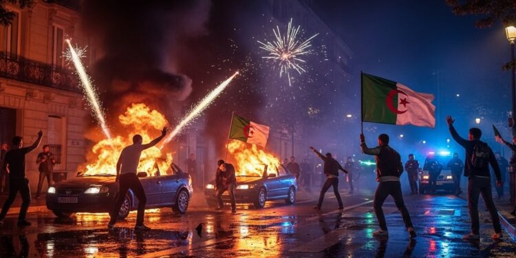 Débordements dans plusieurs villes françaises suite à la victoire de lAlgérie en CAN  voitures brûlées mortiers sur policiers slogans haineux Que sest il vraiment passé cette nuit là    Viral Mag