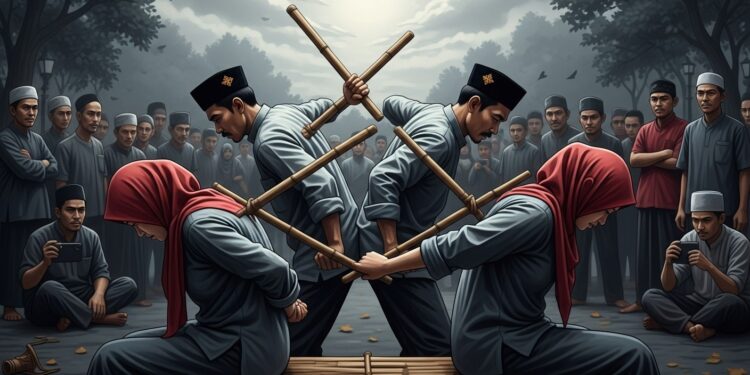 En Indonésie un couple a été publiquement flagellé 140 fois à Aceh pour relations sexuelles hors mariage et alcool Découvrez les détails de cette sentence sévère sous la charia   Viral Mag