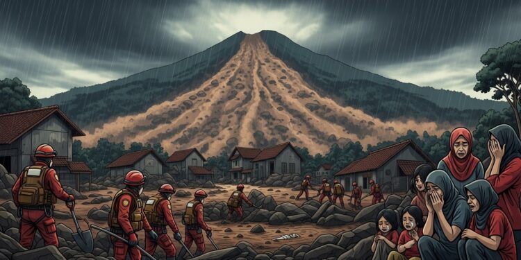 En Indonésie un glissement de terrain dévastateur près de Bandung a fait 17 morts et plus de 70 disparus Pluies torrentielles déforestation et risques persistants aggravent la tragédie humaine sur lîle de Java   Viral Mag