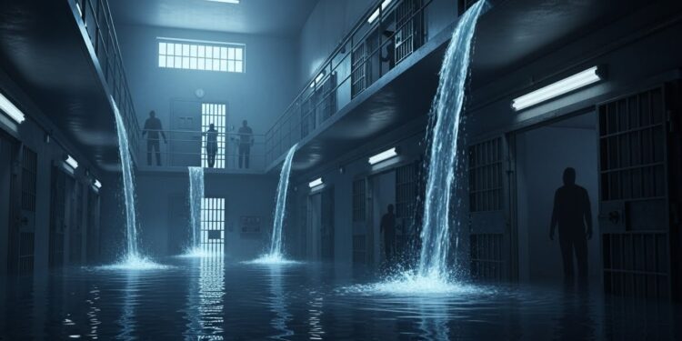 Découvrez les détails choquants de linondation provoquée par des détenus dangereux à la prison de Condé sur Sarthe Le meneur placé au quartier disciplinaire après un incident inédit dans le nouveau quartier anti criminalité organisée   Viral Mag