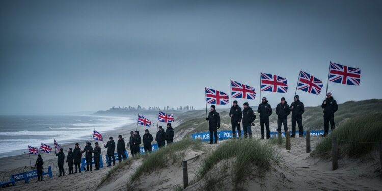 Les autorités françaises interdisent le rassemblement Overlord de lultra droite britannique accusé dintimider les migrants sur le littoral Décryptage des enjeux sécuritaires et migratoires   Viral Mag