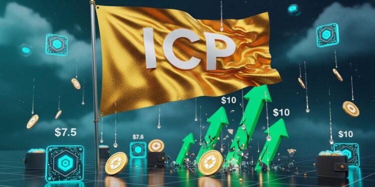 Internet Computer ICP forme un bullish flag massif sur le graphique hebdomadaire tandis que les sorties massives dexchanges créent un shock doffre Inflation en forte baisse prévue  vers un breakout explosif    Viral Mag