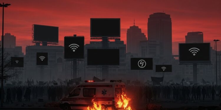 À Téhéran internet est presque totalement coupé depuis plusieurs jours isolant 86 millions dIraniens alors que les manifestations contre le pouvoir sintensifient Une censure numérique massive qui paralyse la vie quotidienne   Viral Mag