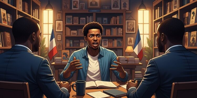 Julien Rochedy Défend l’Identité Blanche en Débat Passionné - Viral Mag Découvrez le débat intense de Julien Rochedy sur lidentité blanche la culture et la grandeur européenne face à des chroniqueurs africains Un échange courtois mais franc qui interroge nos cadres de pensée actuels Viral Mag