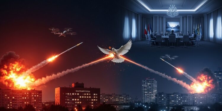 Alors que des négociations trilatérales se tiennent à Abou Dhabi des frappes russes massives frappent lUkraine faisant au moins un mort Le ministre ukrainien dénonce un cynisme insupportable   Viral Mag