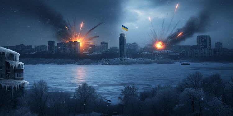 Une nouvelle frappe russe prive la moitié de Kiev de chauffage et deau par  14°C aggravant la crise énergétique Détails sur les impacts humains et les efforts de restauration dans la capitale ukrainienne   Viral Mag