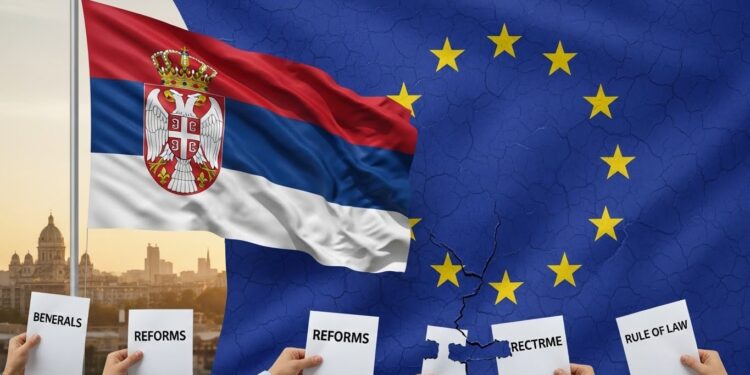 La Serbie peut rejoindre lUE si elle accélère ses réformes institutionnelles et judiciaires Paris réaffirme son soutien tout en insistant sur lÉtat de droit les médias et le Kosovo   Viral Mag