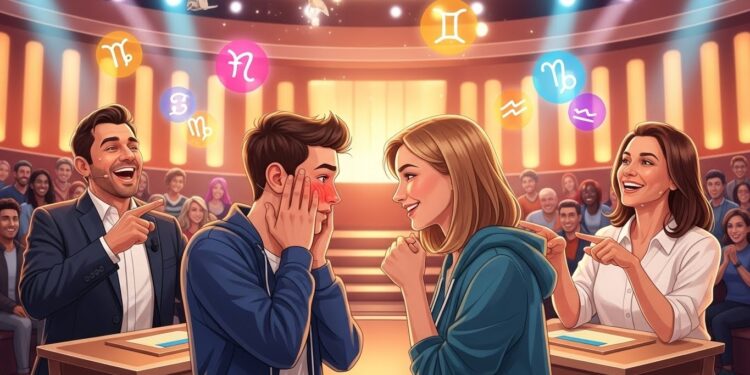 Découvrez le moment hilarant du 16 janvier 2026 où Cyprien lâche un lapsus astrologique face à Orlane transformant le quiz en comédie romantique sous les taquineries de Jean Luc Reichmann  Buzz garanti   Viral Mag