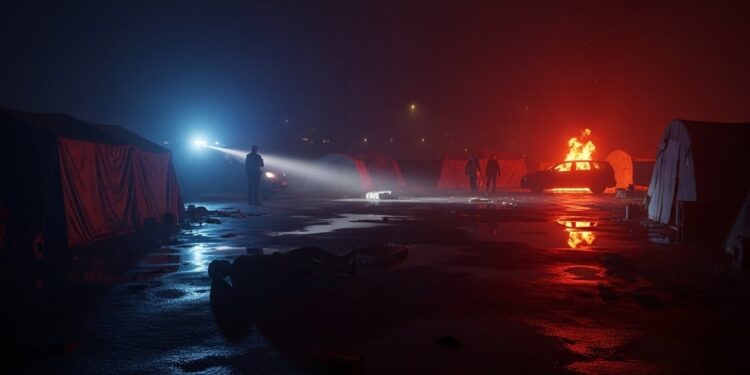 Loon-Plage : Fusillade et Incendie dans la Jungle des Migrants - Viral Mag Dans la nuit à Loon Plage 59 un migrant blessé par balle et un véhicule incendié dans le camp informel Tensions et violences récurrentes dans cette zone sensible du Nord Viral Mag