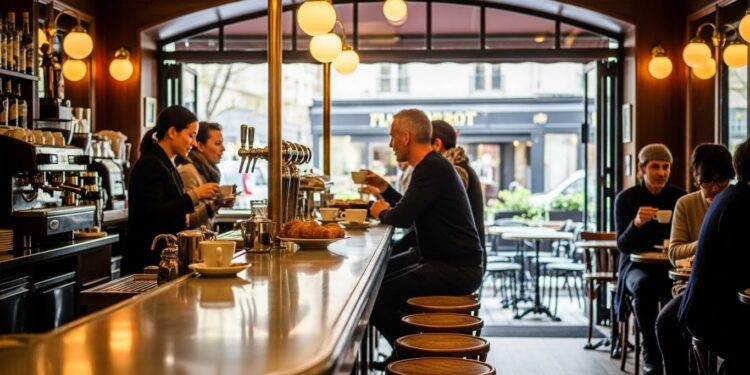 Macron Défend les Bistrots Français à l’Unesco : Un Patrimoine Vivant - Viral Mag Emmanuel Macron plaide pour linscription des bistrots et cafés au patrimoine immatériel de lUnesco comme la baguette Il soutient aussi louverture des boulangeries le 1er mai pour plus de flexibilité Viral Mag