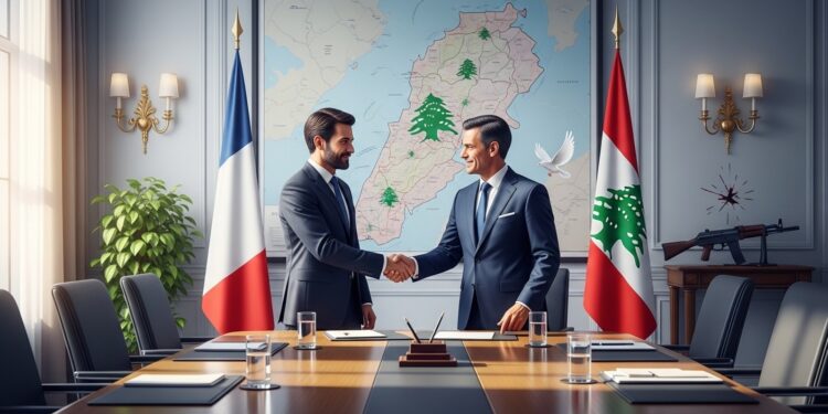 Emmanuel Macron accueille le Premier ministre libanais Nawaf Salam pour discuter du fragile cessez le feu avec Israël du désarmement du Hezbollah et du soutien à larmée libanaise Une rencontre cruciale pour la souveraineté du Liban   Viral Mag