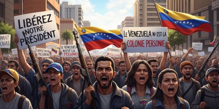 Environ 2000 partisans de Nicolas Maduro ont défilé à Caracas pour demander sa libération après son arrestation par les États Unis Slogans enflammés armes visibles et accusations contre Trump  décryptage dune mobilisation tendue   Viral Mag
