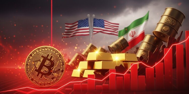 Le marché crypto plonge alors que lor dépasse 5500$ et le pétrole Brent franchit 70$ Tensions USA Iran propulsent les refuges traditionnels Analyse complète et perspectives   Viral Mag