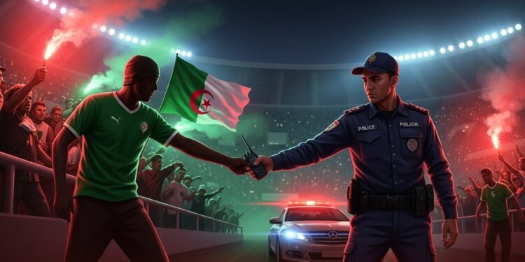 À Marrakech un supporter algérien est détenu pour avoir volé un talkie walkie de sécurité lors du match Algérie Nigeria à la CAN Une affaire traitée fermement pour préserver lordre public et la compétition   Viral Mag